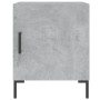 Comodini 2 pz Grigio Cemento 40x40x50 cm in Legno Multistrato