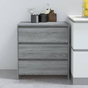 Credenza Grigio Sonoma 70x41x75 cm in Truciolato