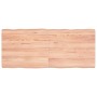 Piano Tavolo Marrone Chiaro 140x60x(2-6) cm Rovere Non Trattato
