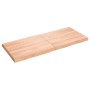 Piano Tavolo Marrone Chiaro 140x60x(2-6) cm Rovere Non Trattato
