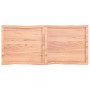 Piano Tavolo Marrone Chiaro 140x60x(2-6) cm Rovere Non Trattato