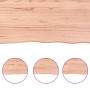 Piano Tavolo Marrone Chiaro 140x60x(2-6) cm Rovere Non Trattato