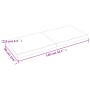 Piano Tavolo Marrone Chiaro 140x60x(2-6) cm Rovere Non Trattato