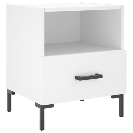 Comodino Bianco 40x35x47,5 cm in Legno Multistrato