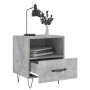 Comodini 2 pz Grigio Cemento 40x35x47,5 cm in Legno Multistrato