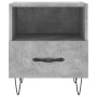 Comodini 2 pz Grigio Cemento 40x35x47,5 cm in Legno Multistrato