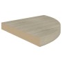 Scaffali Angolari a Parete 4 pz Rovere 35x35x3,8 cm in MDF