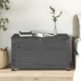 Contenitore Portaoggetti Grigio 80x40x45,5cm Massello di Pino