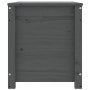 Contenitore Portaoggetti Grigio 80x40x45,5cm Massello di Pino