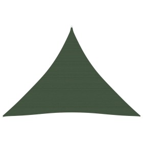 Vela Parasole 160 g/m² Verde Scuro 3,6x3,6x3,6 m in HDPE