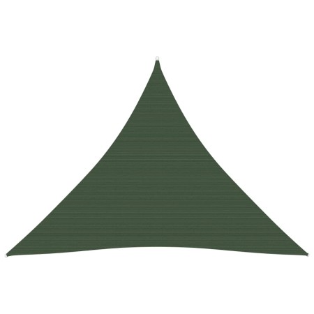 Vela Parasole 160 g/m² Verde Scuro 3,6x3,6x3,6 m in HDPE