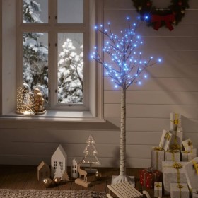 Albero Natale 140 LED 1,5 m Salice Blu Interno Esterno