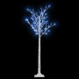 Albero Natale 140 LED 1,5 m Salice Blu Interno Esterno