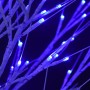 Albero Natale 140 LED 1,5 m Salice Blu Interno Esterno