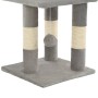 Albero per Gatti con Tiragraffi in Sisal 65 cm Grigio