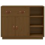 Credenza Miele 98,5x40x75 cm in Legno Massello di Pino