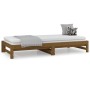 Dormeuse Estraibile Miele 2x(90x200) cm Legno Massello di Pino