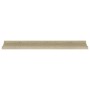 Mensole da Parete 2 pz Rovere Sonoma 80x9x3 cm