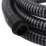 Tubo di Aspirazione con Raccordi in Ottone Nero 1,1" 10 m PVC