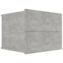 Comodini 2 pz Grigio Cemento 40x30x30 cm in Legno Multistrato