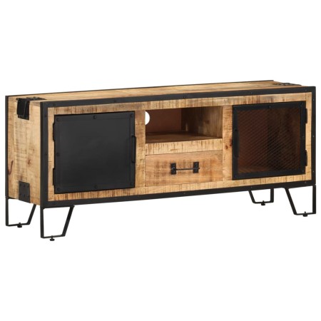 Mobile Porta TV 110x31x46 cm in Legno di Mango Grezzo