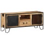 Mobile Porta TV 110x31x46 cm in Legno di Mango Grezzo