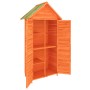 Rimessa da Giardino Marrone 89x52,5x175 cm Legno Massello Pino