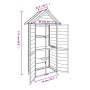 Rimessa da Giardino Marrone 89x52,5x175 cm Legno Massello Pino