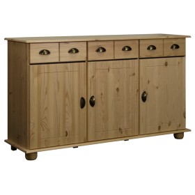 Credenza 134x39x79,5 cm in Legno Massello di Pino