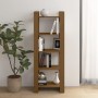 Libreria/Divisorio Marrone Miele 60x35x160 cm Legno Massello