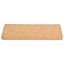 Tappeti Autoadesivi Scale Aspetto Sisal 15pz 65x21x4 Arancione