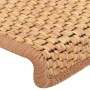 Tappeti Autoadesivi Scale Aspetto Sisal 15pz 65x21x4 Arancione
