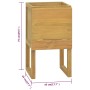 Mobile da Bagno 45x45x75 cm in Legno Massello di Teak