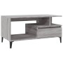 Tavolino da Salotto Grigio Sonoma 90x49x45 cm Legno Multistrato