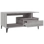 Tavolino da Salotto Grigio Sonoma 90x49x45 cm Legno Multistrato