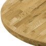 Piano del Tavolo Legno Massello di Rovere Circolare 44mm 800mm