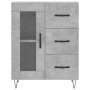 Credenza Grigio Cemento 69,5x34x90 cm in Legno Multistrato