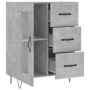 Credenza Grigio Cemento 69,5x34x90 cm in Legno Multistrato