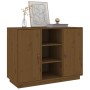 Credenza Miele 100x40x75 cm in Legno Massello di Pino