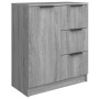 Credenza Grigio Sonoma 60x30x70 cm in Legno Multistrato