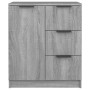 Credenza Grigio Sonoma 60x30x70 cm in Legno Multistrato