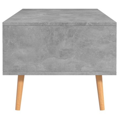 Tavolino Salotto Grigio Cemento 100x49,5x43cm Legno Multistrato