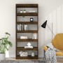 Libreria/Divisorio Rovere Fumo 80x30x198 cm in Truciolato