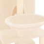 Albero per Gatti con Tiragraffi in Sisal Crema 180 cm