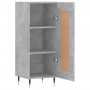 Credenza Grigio Cemento 34,5x34x90 cm in Legno Multistrato