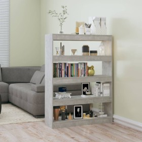 Libreria/Divisorio Grigio Cemento 100x30x135 cm