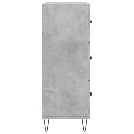 Credenza Grigio Cemento 69,5x34x90 cm in Legno Multistrato