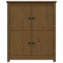 Credenza Miele 83x41,5x100 cm in Legno Massello di Pino