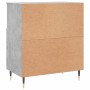 Credenza Grigio Cemento 60x35x70 cm in Legno Multistrato