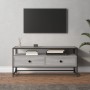 Mobile Porta TV Grigio Sonoma 100x35x45 cm in Legno Multistrato